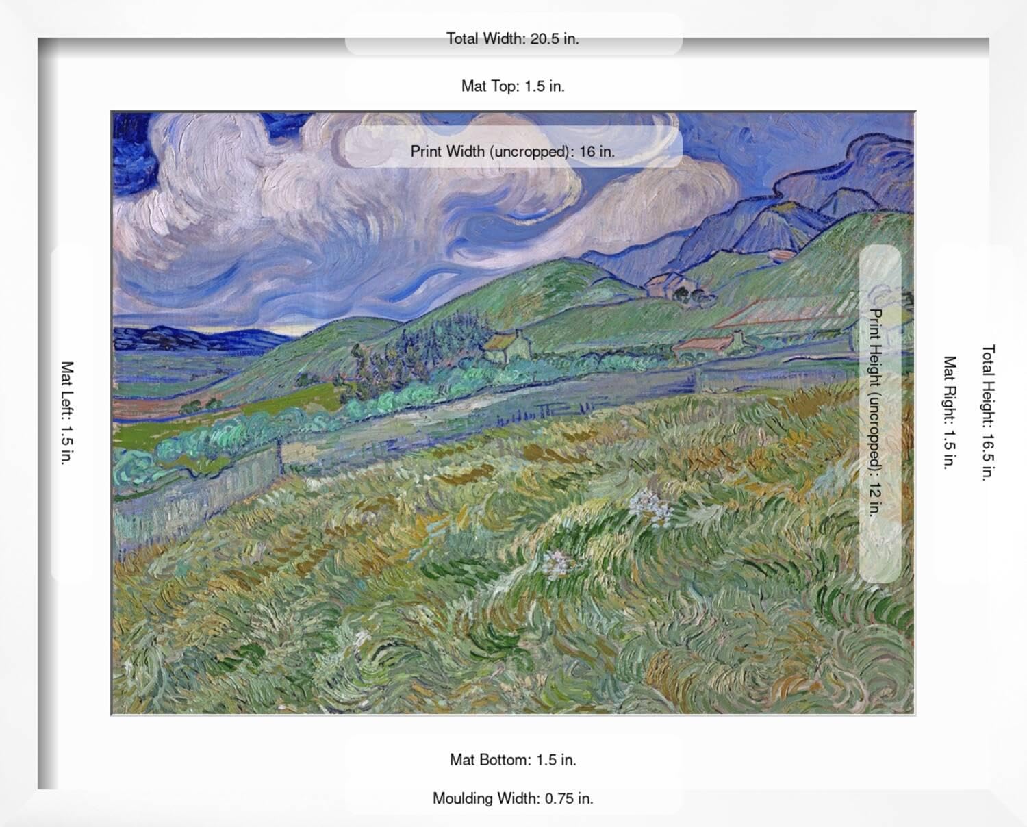 Amazon.com: ART.COM Wall Giclee Print Wheatfield and